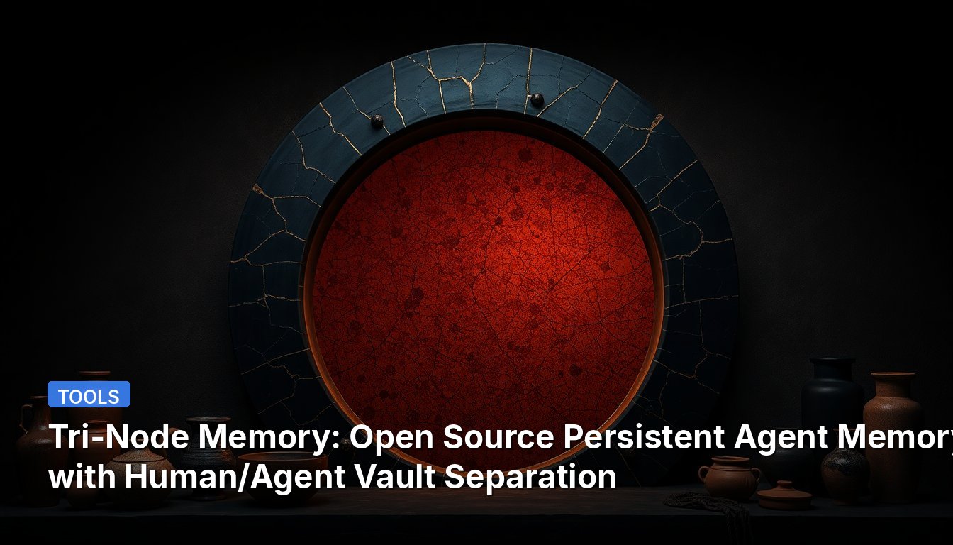 Tri-Node Memory: Open Source Persistent Agent Memory with Human/Agent Vault Separation