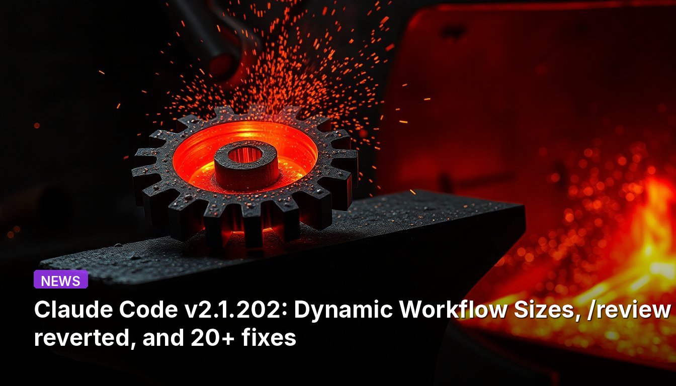 Claude Code v2.1.202: Dynamic Workflow Sizes, /review reverted, and 20+ fixes