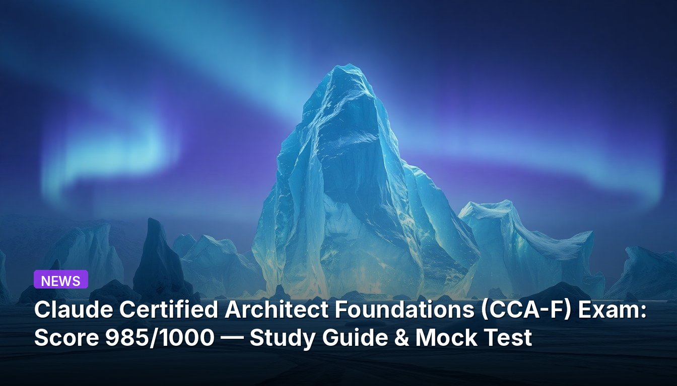 Claude Certified Architect Foundations (CCA-F) Exam: Score 985/1000 — Study Guide & Mock Test