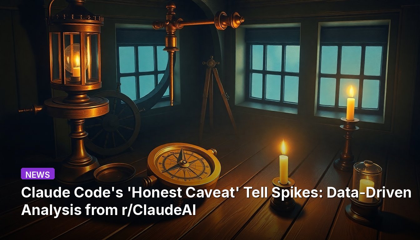 Claude Code's 'Honest Caveat' Tell Spikes: Data-Driven Analysis from r/ClaudeAI