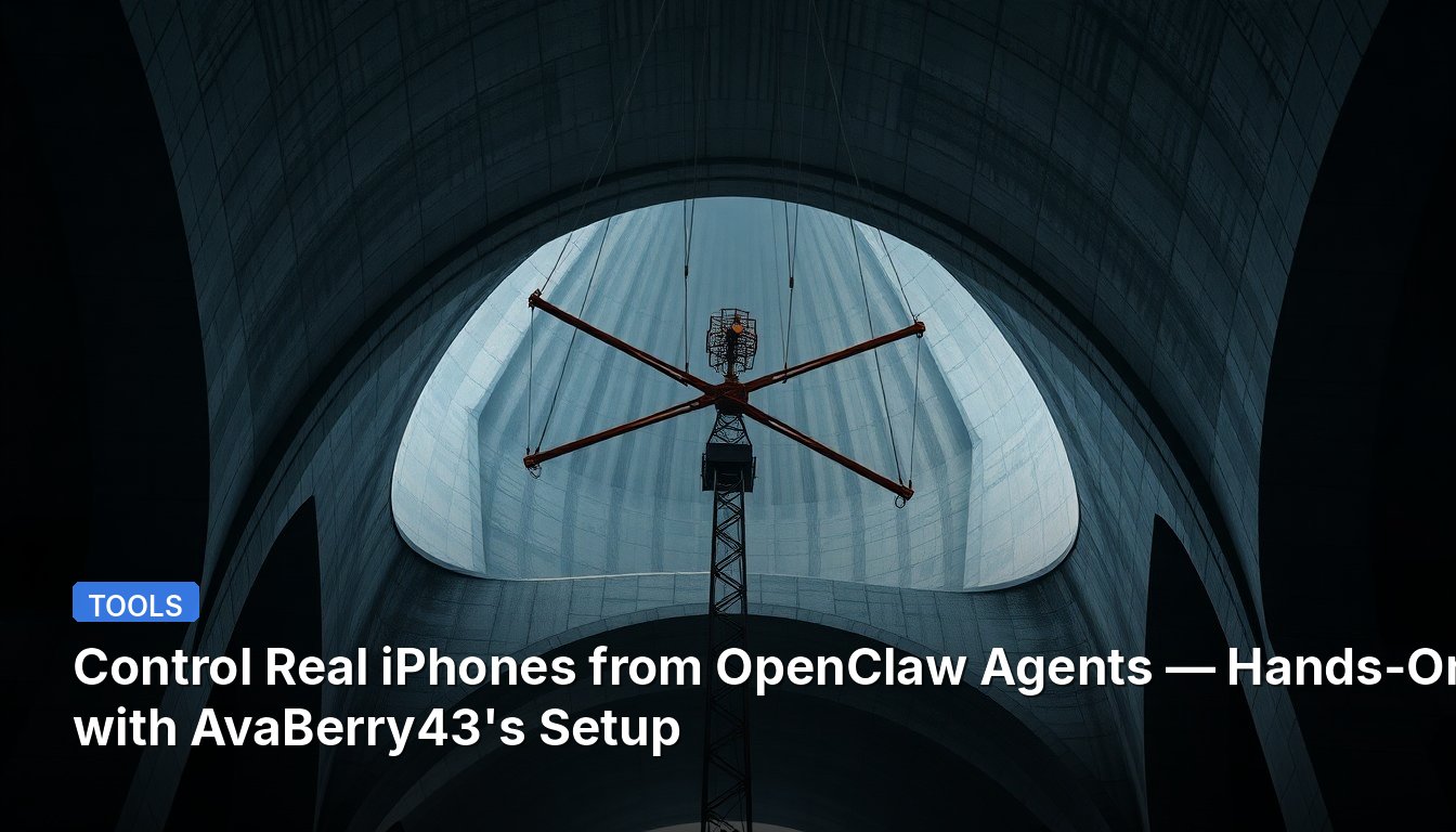 Control Real iPhones from OpenClaw Agents — Hands-On with AvaBerry43's Setup