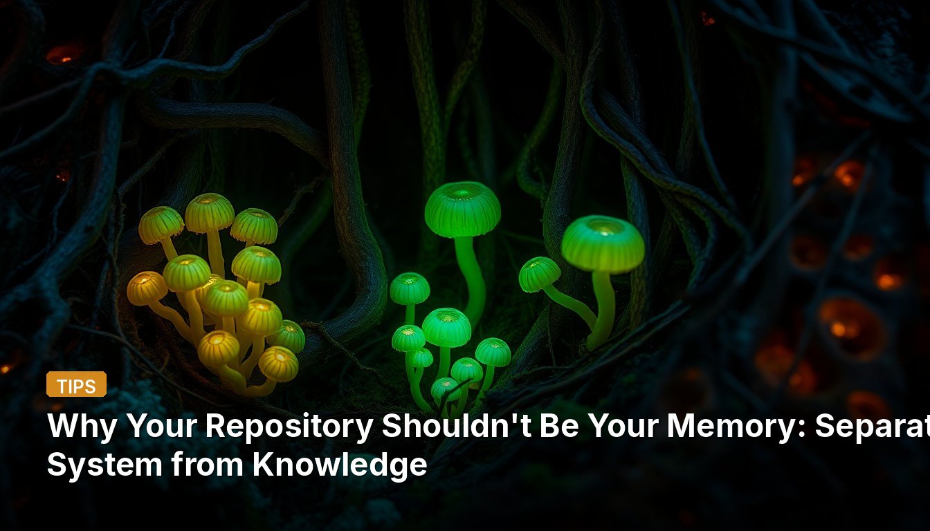 Why Your Repository Shouldn't Be Your Memory: Separating System from Knowledge