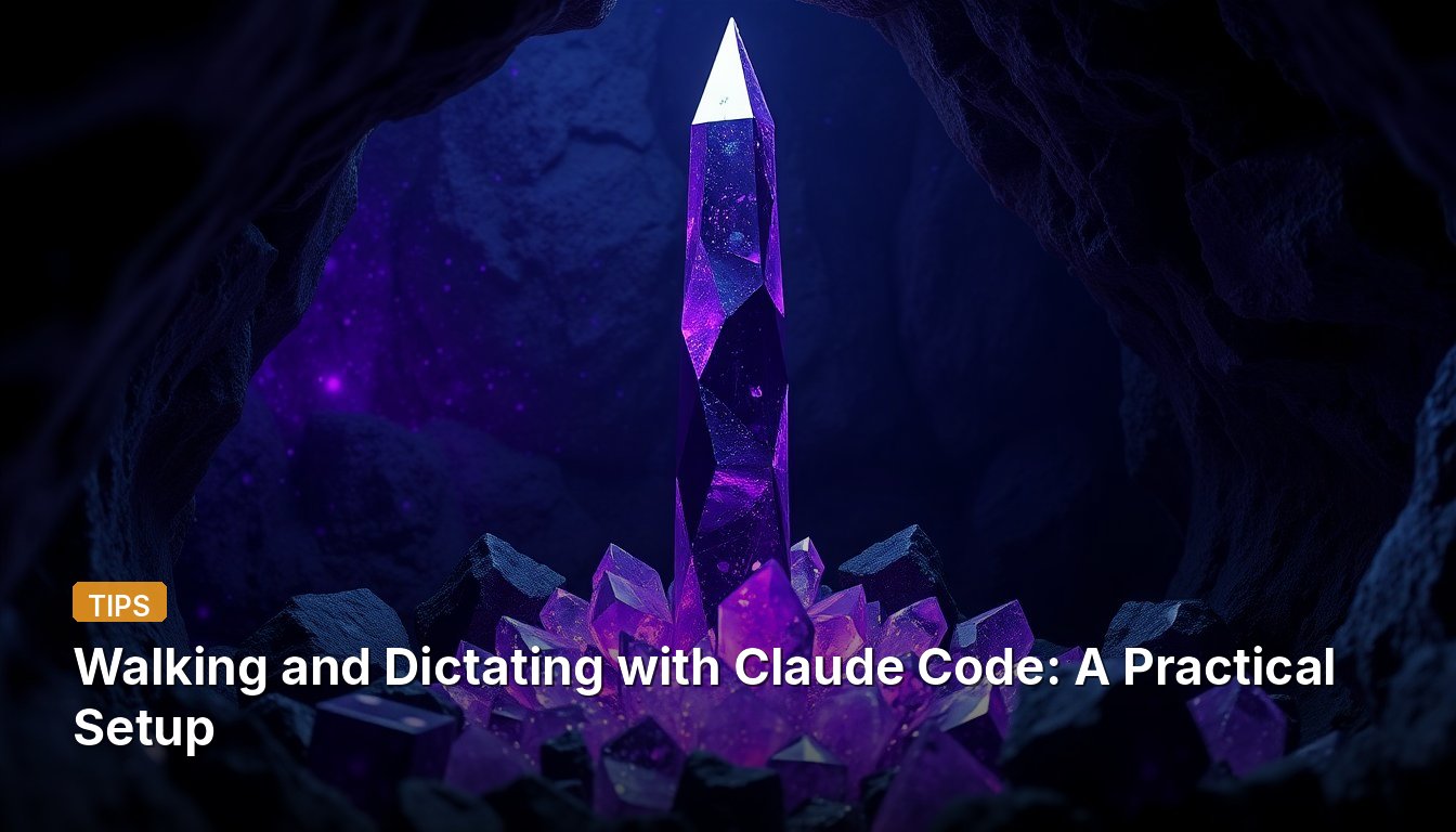 Walking and Dictating with Claude Code: A Practical Setup