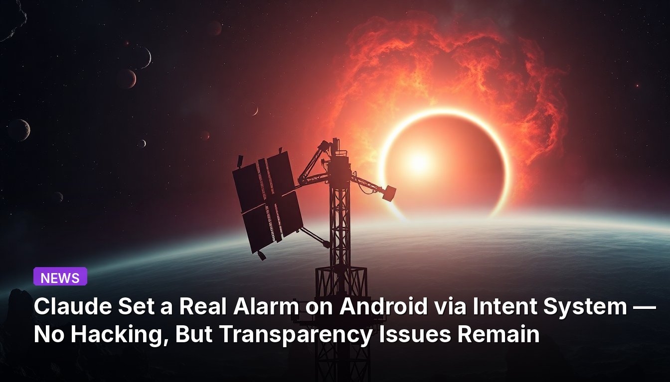 Claude Set a Real Alarm on Android via Intent System — No Hacking, But Transparency Issues Remain