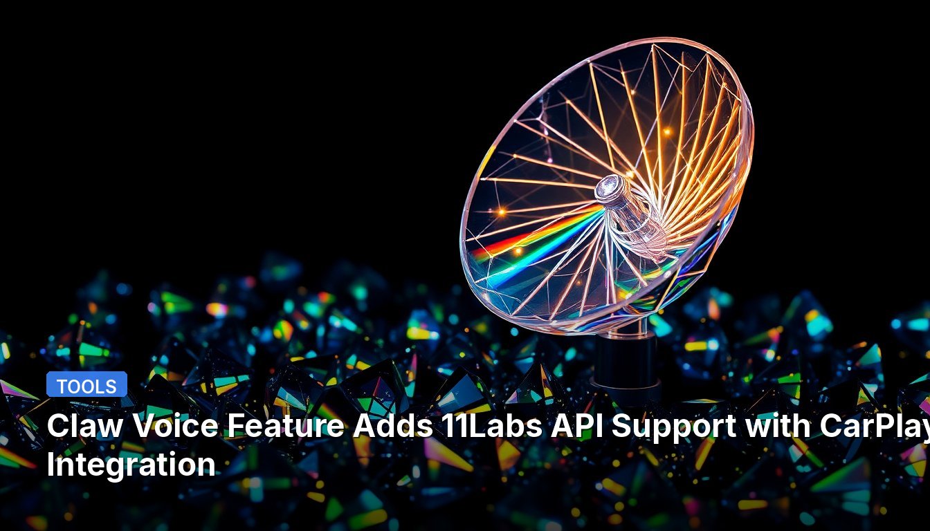 Claw Voice Feature Adds 11Labs API Support with CarPlay Integration