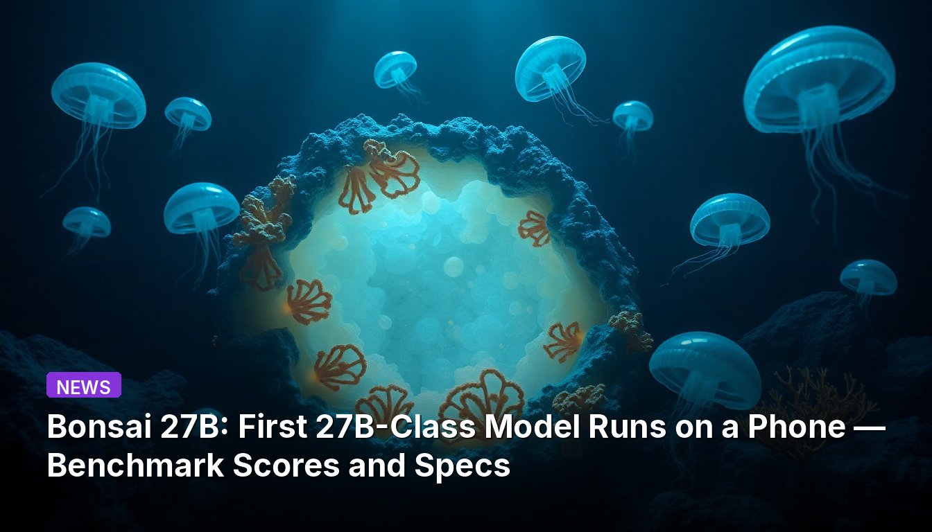 Bonsai 27B: First 27B-Class Model Runs on a Phone — Benchmark Scores and Specs