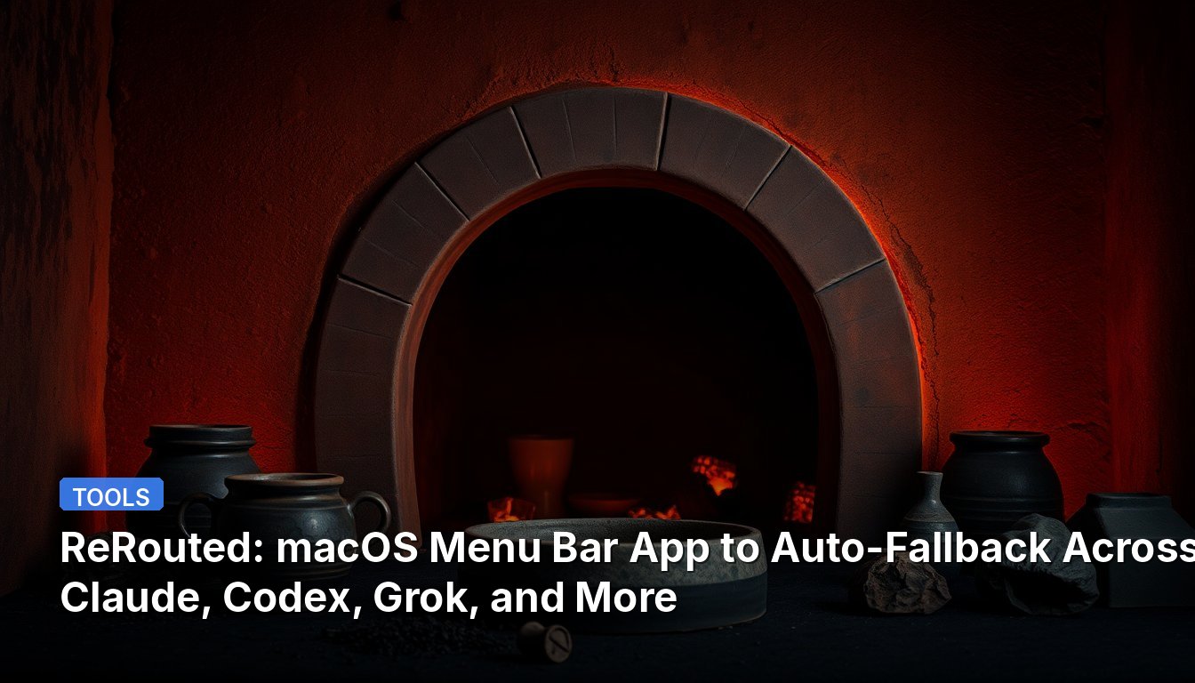 ReRouted: macOS Menu Bar App to Auto-Fallback Across Claude, Codex, Grok, and More