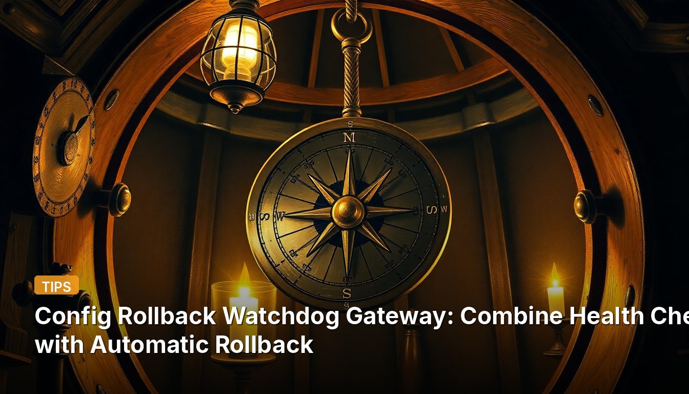 Config Rollback Watchdog Gateway: Combine Health Checks with Automatic Rollback