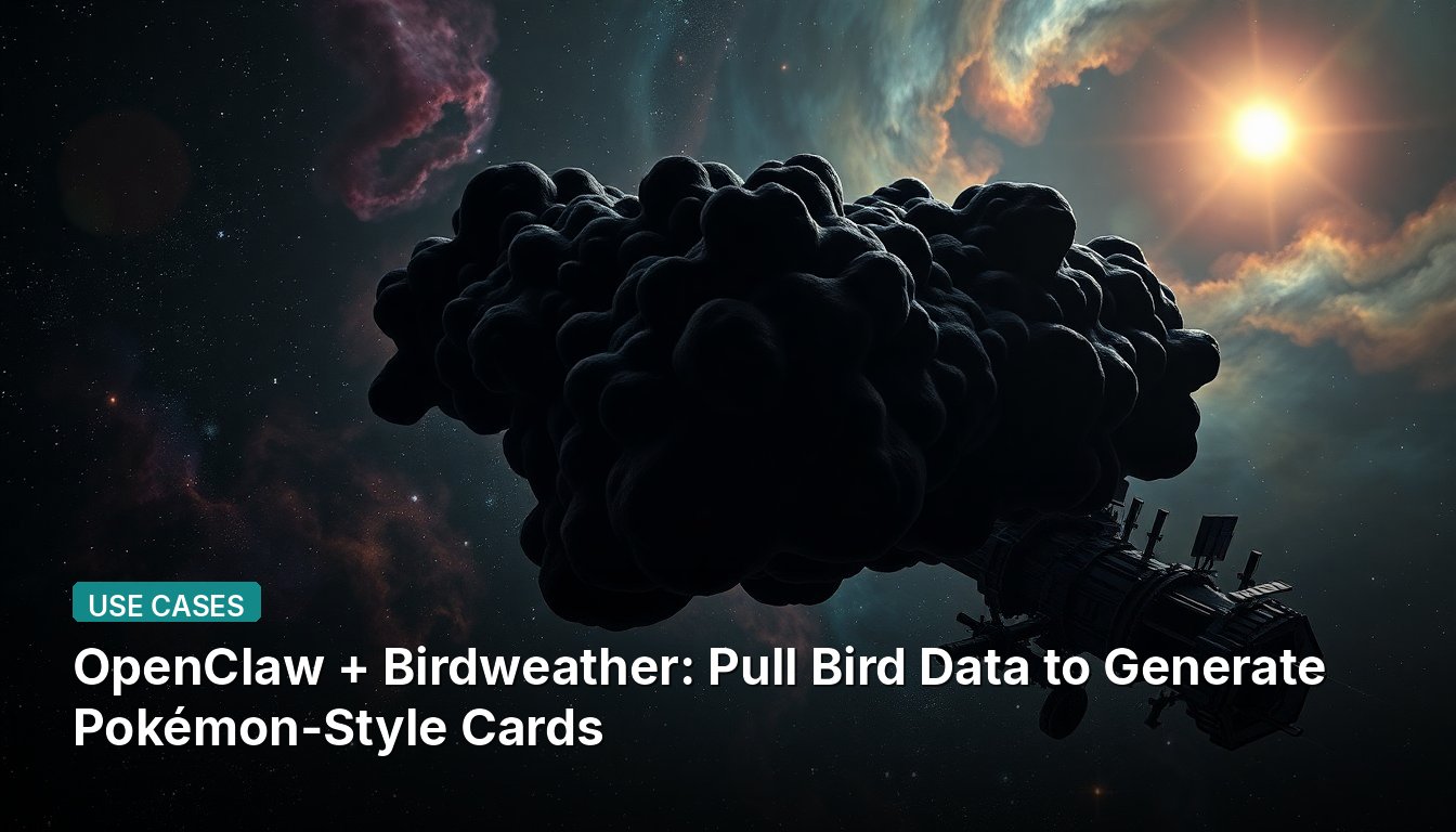 OpenClaw + Birdweather: Pull Bird Data to Generate Pokémon-Style Cards