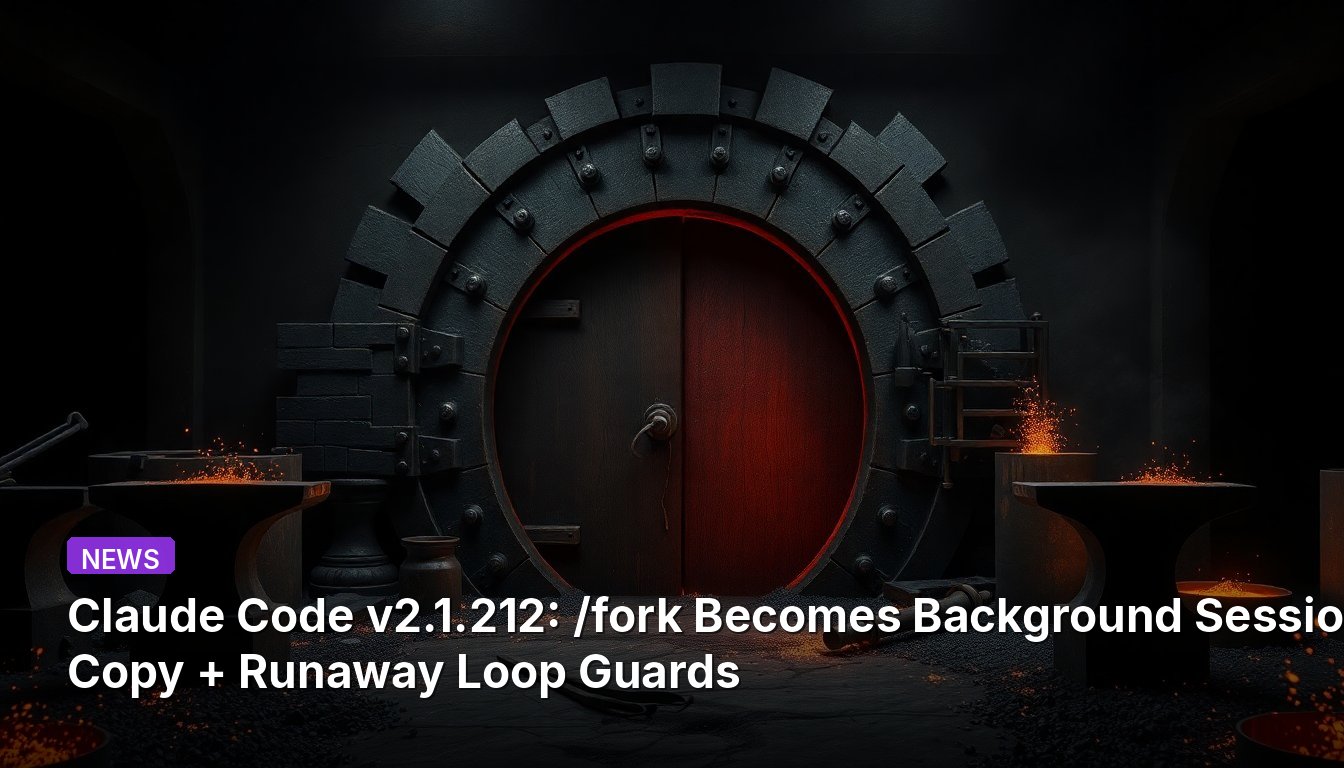 Claude Code v2.1.212: /fork Becomes Background Session Copy + Runaway Loop Guards