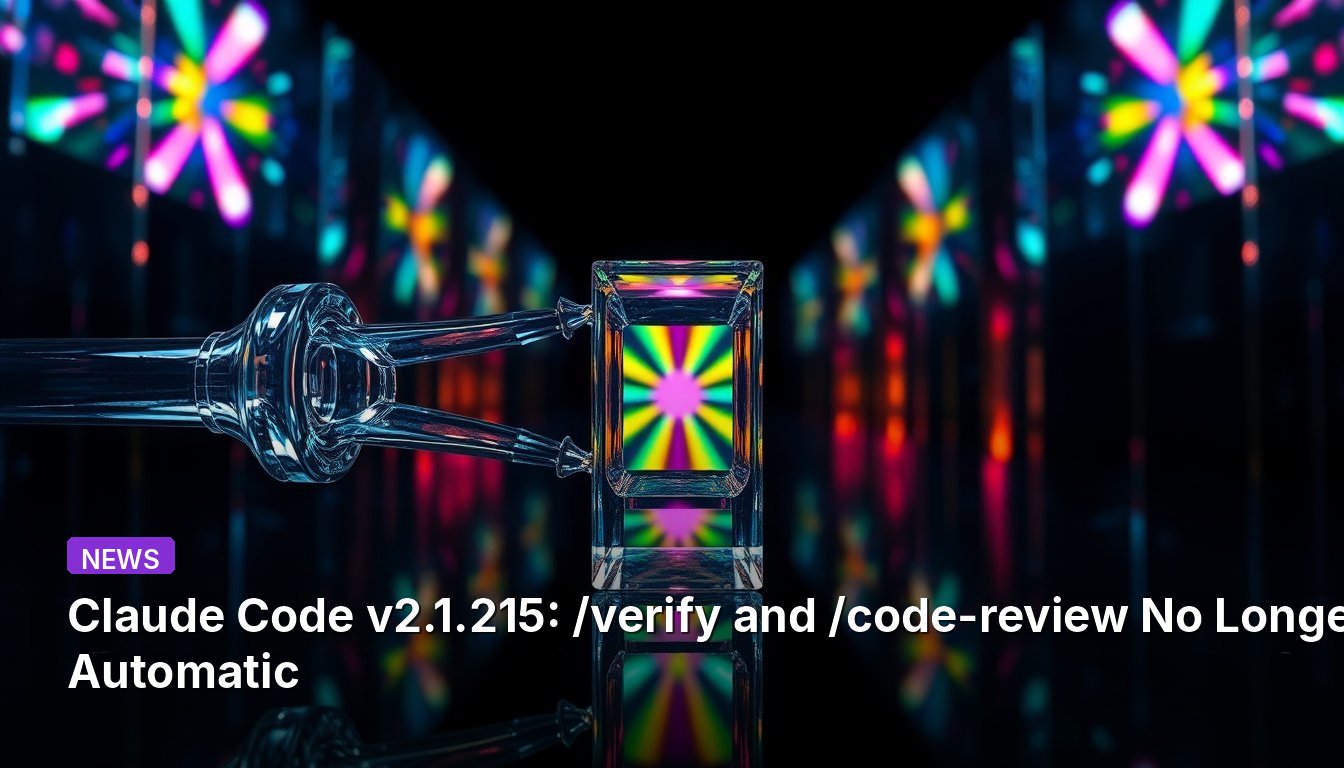 Claude Code v2.1.215: /verify and /code-review No Longer Automatic