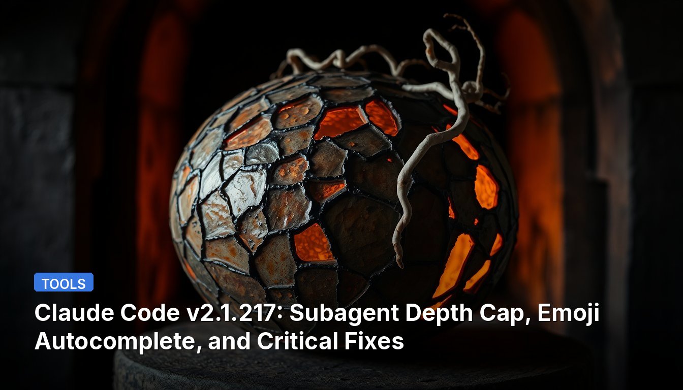 Claude Code v2.1.217: Subagent Depth Cap, Emoji Autocomplete, and Critical Fixes
