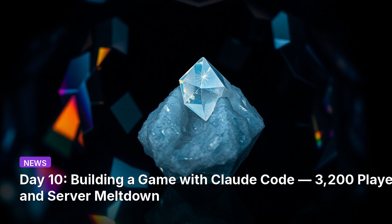 Day 10: Building a Game with Claude Code — 3,200 Players and Server Meltdown