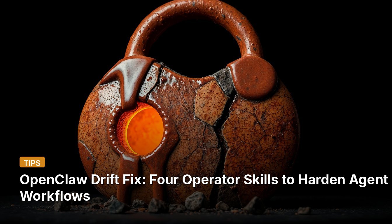 OpenClaw Drift Fix: Four Operator Skills to Harden Agent Workflows