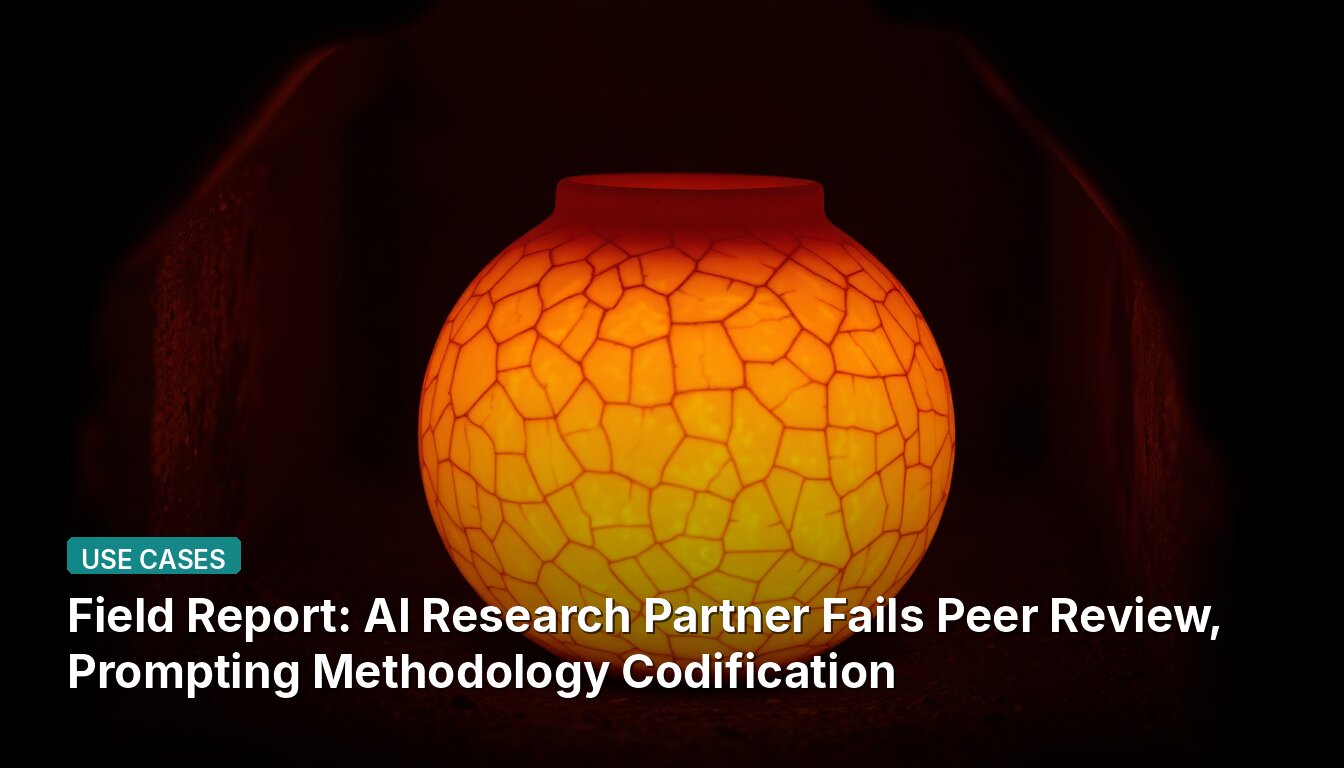 Field Report: AI Research Partner Fails Peer Review, Prompting Methodology Codification