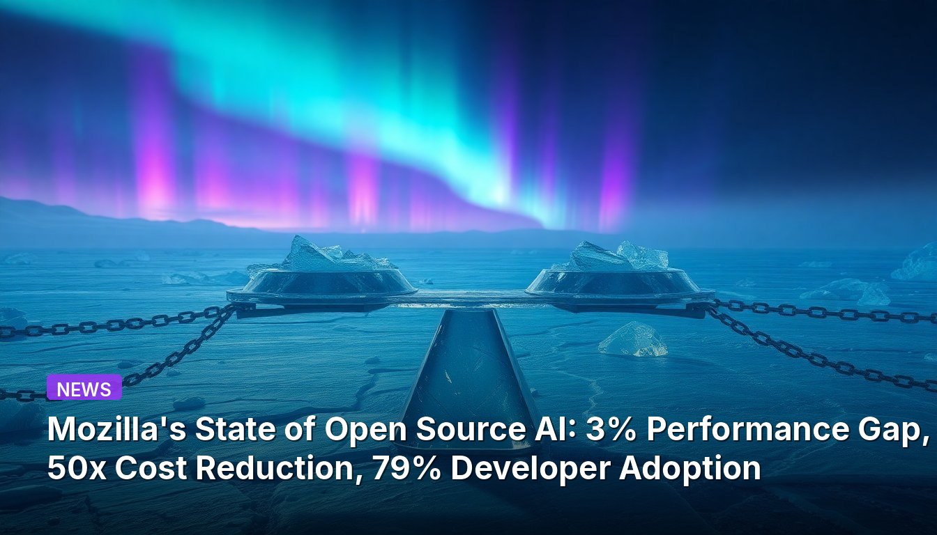 Mozilla's State of Open Source AI: 3% Performance Gap, 50x Cost Reduction, 79% Developer Adoption