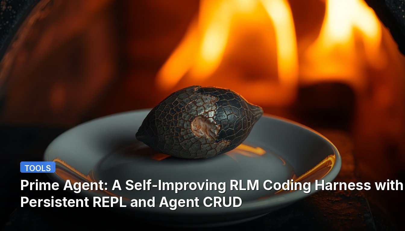 Prime Agent: A Self-Improving RLM Coding Harness with Persistent REPL and Agent CRUD