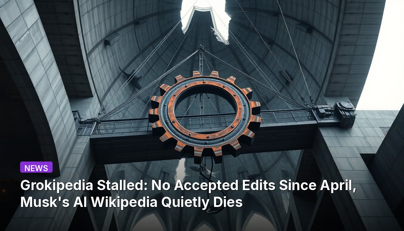 Grokipedia Stalled: No Accepted Edits Since April, Musk's AI Wikipedia Quietly Dies