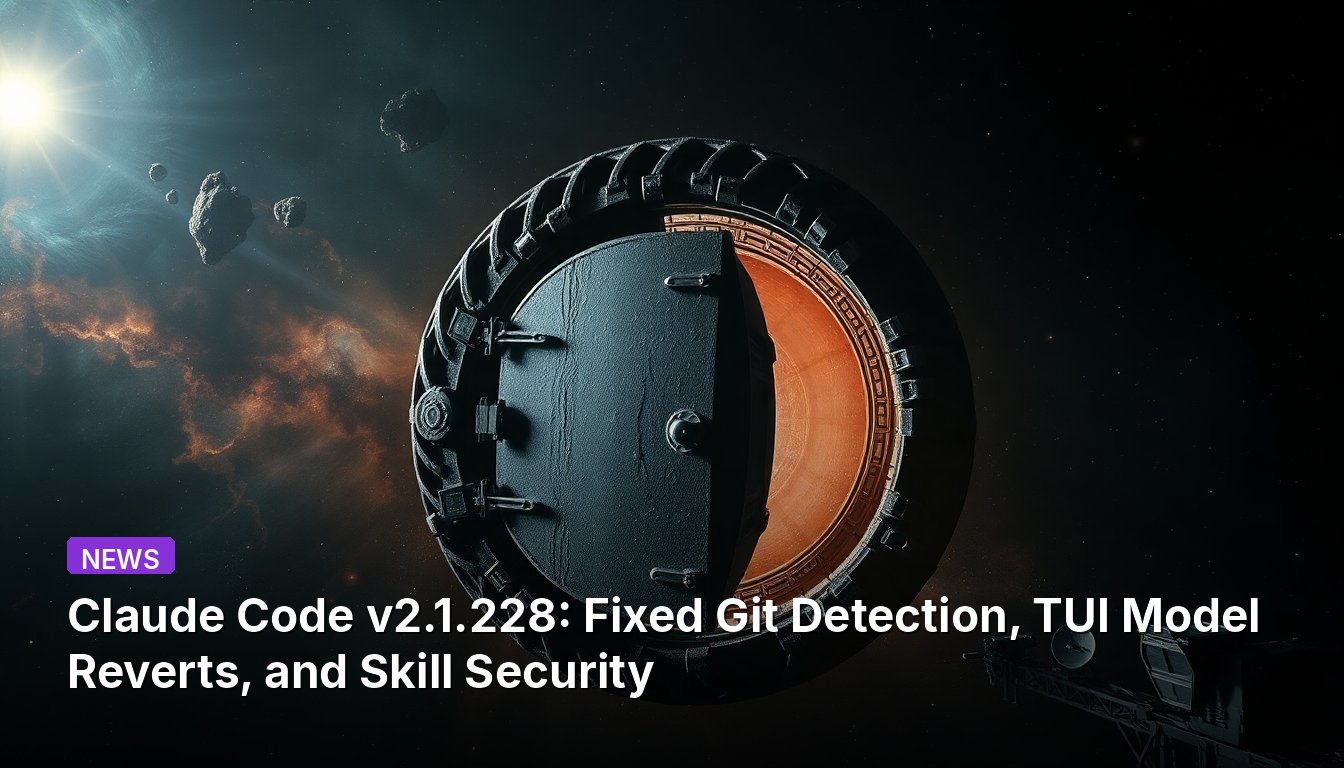 Claude Code v2.1.228: Fixed Git Detection, TUI Model Reverts, and Skill Security