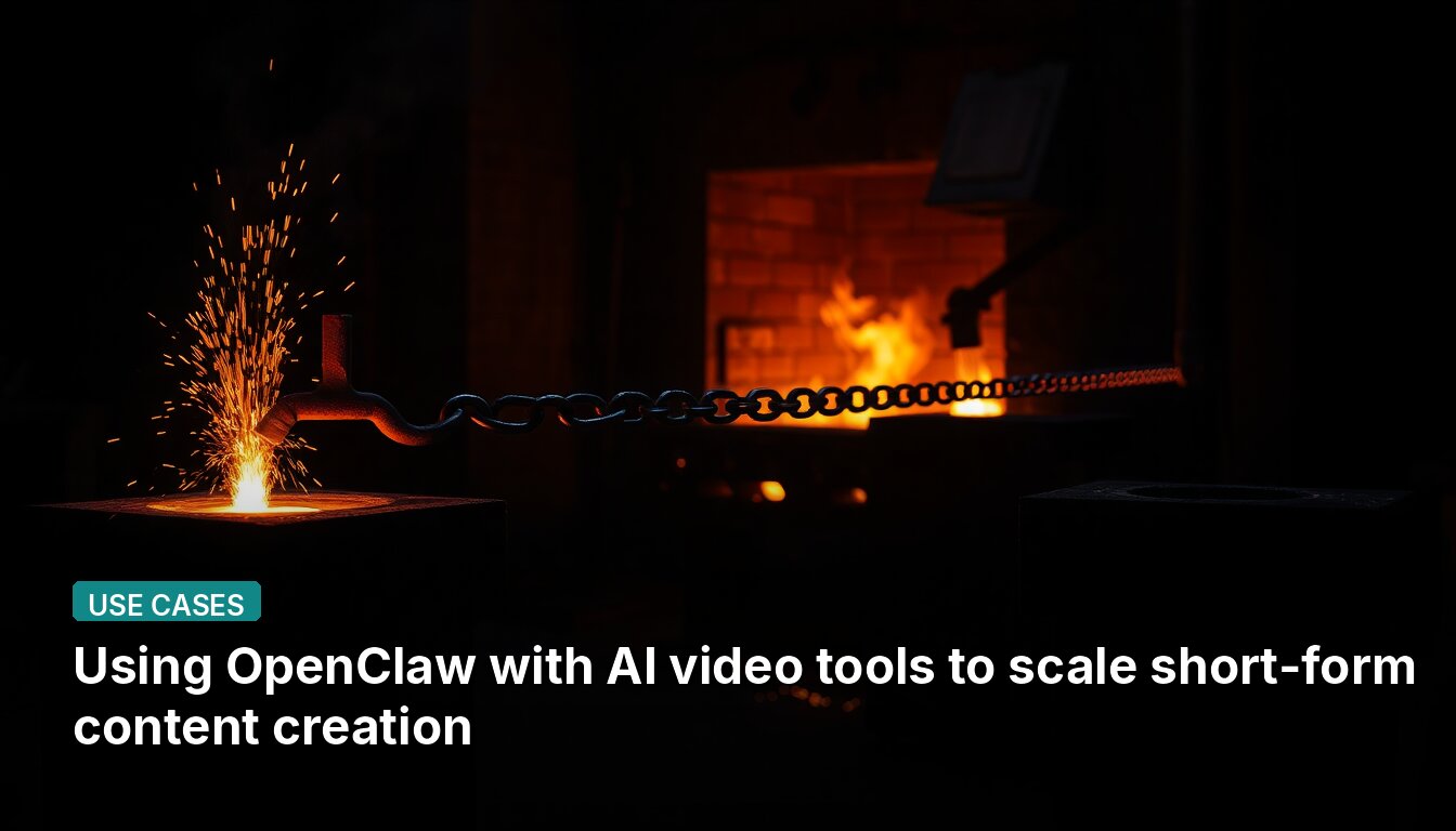Using OpenClaw with AI video tools to scale short-form content creation