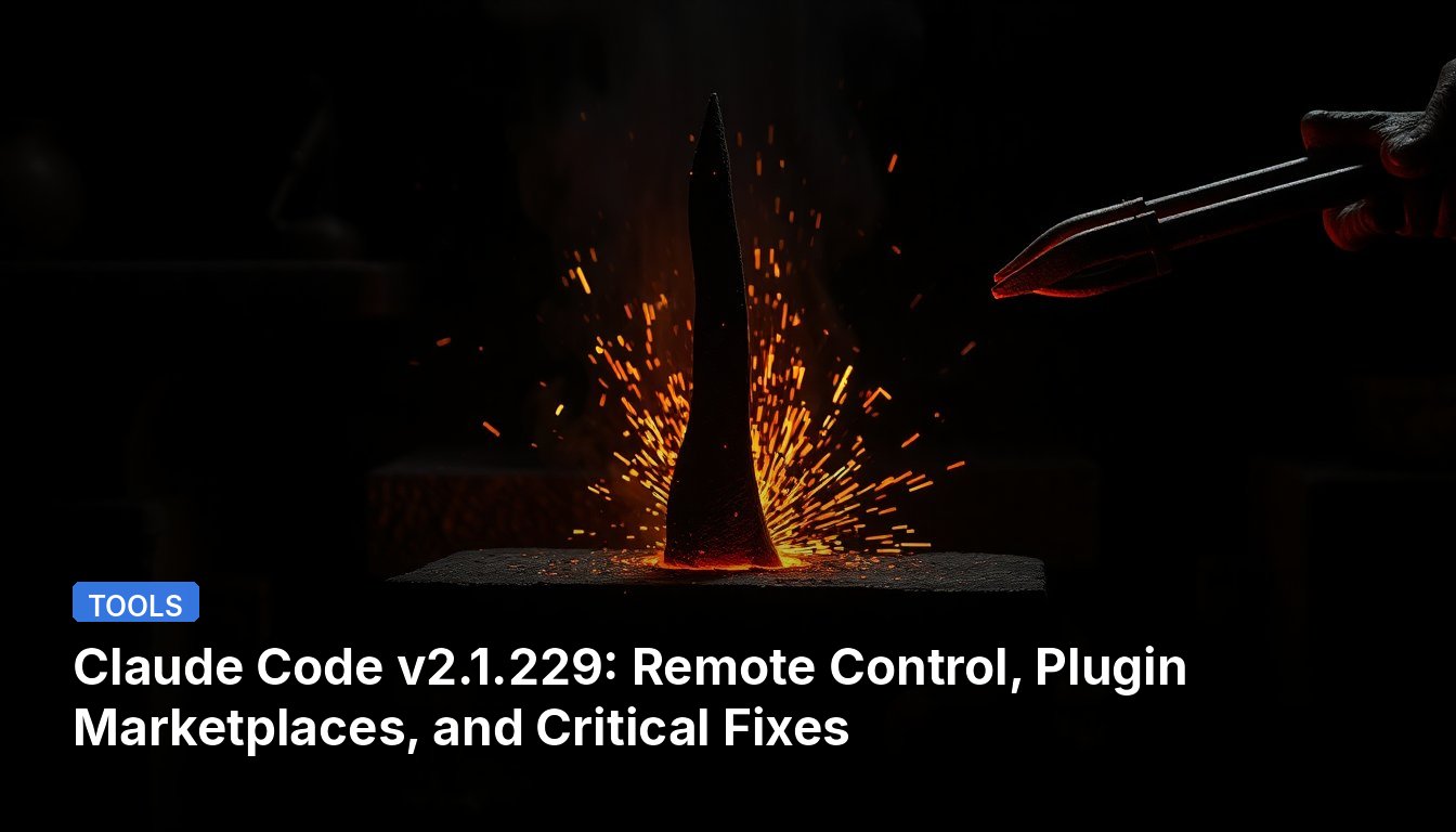 Claude Code v2.1.229: Remote Control, Plugin Marketplaces, and Critical Fixes