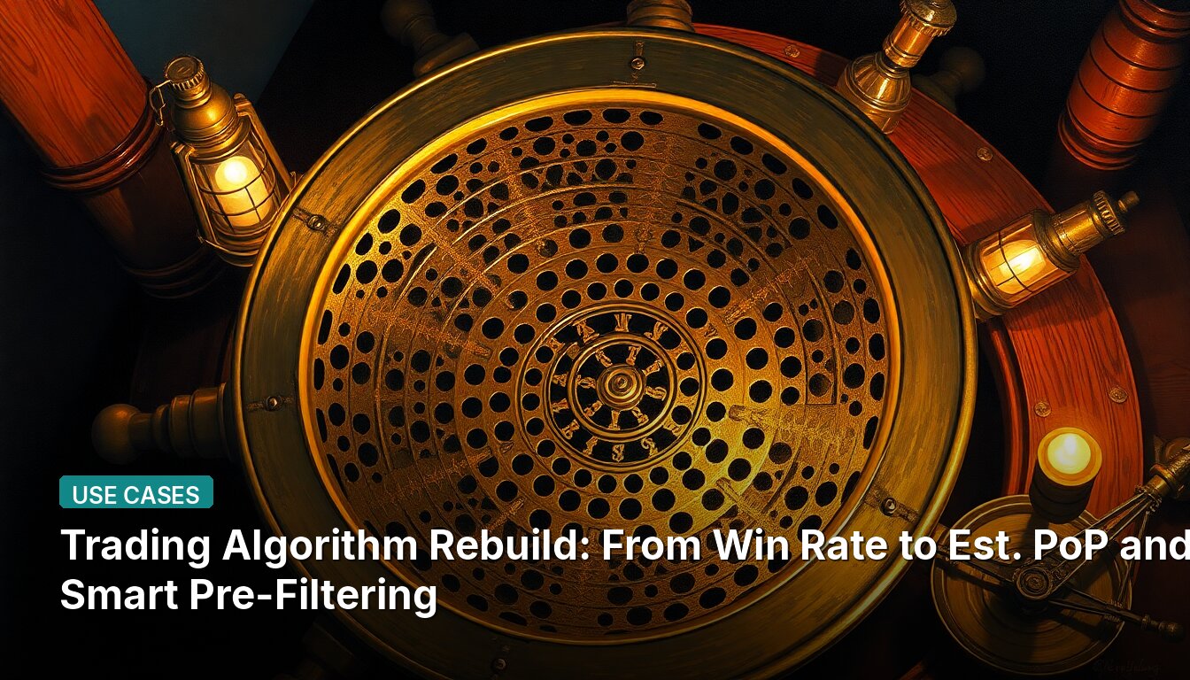 Trading Algorithm Rebuild: From Win Rate to Est. PoP and Smart Pre-Filtering