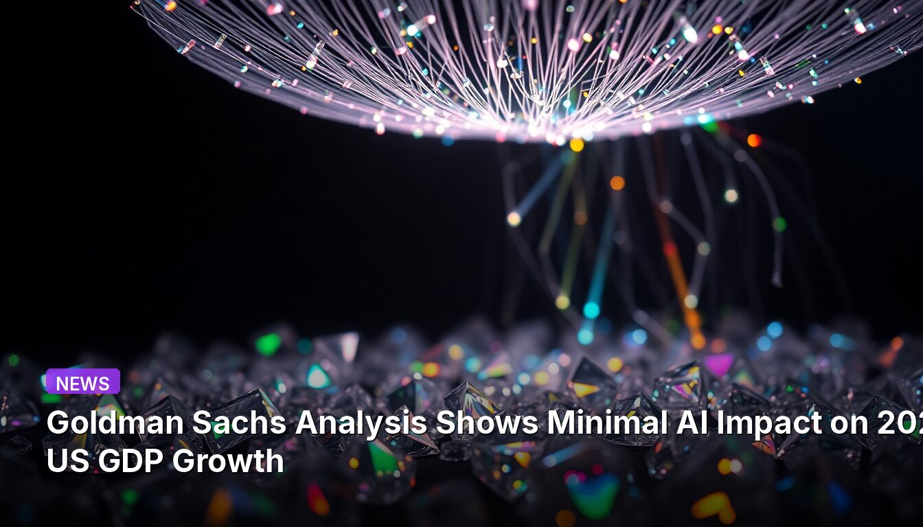 Goldman Sachs Analysis Shows Minimal AI Impact on 2025 US GDP Growth