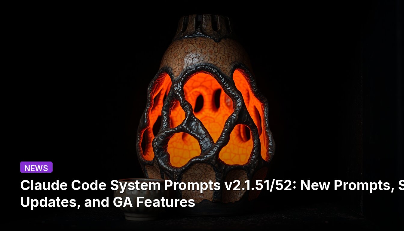 Claude Code System Prompts v2.1.51/52: New Prompts, SDK Updates, and GA Features