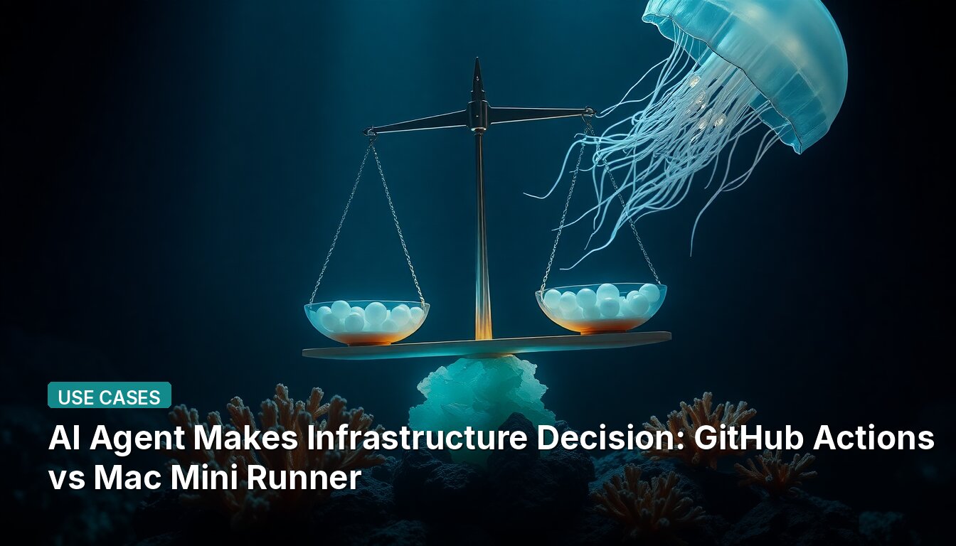 AI Agent Makes Infrastructure Decision: GitHub Actions vs Mac Mini Runner