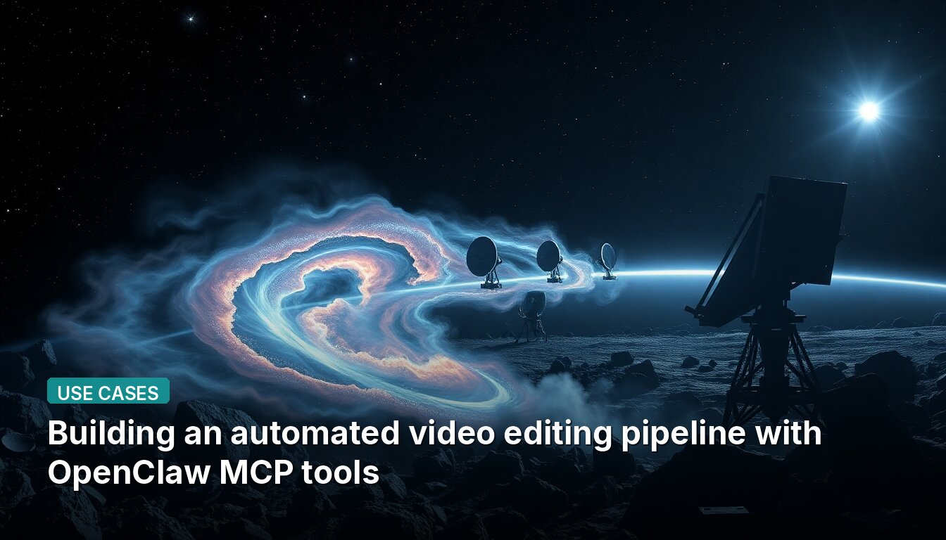 Building an automated video editing pipeline with OpenClaw MCP tools