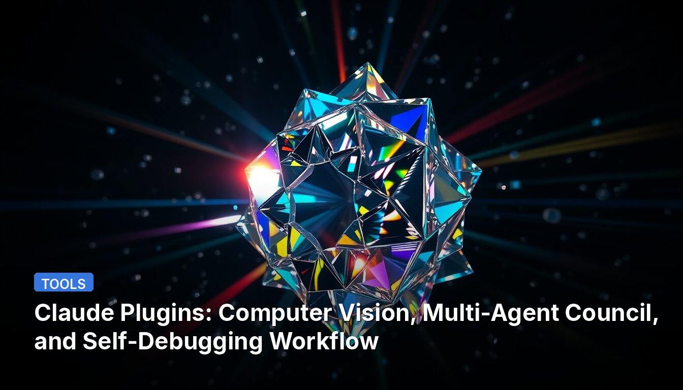 Claude Plugins: Computer Vision, Multi-Agent Council, and Self-Debugging Workflow