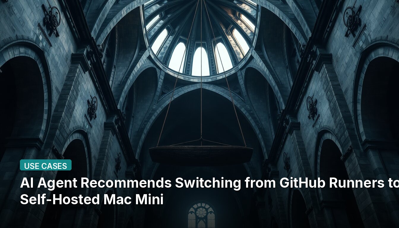 AI Agent Recommends Switching from GitHub Runners to Self-Hosted Mac Mini