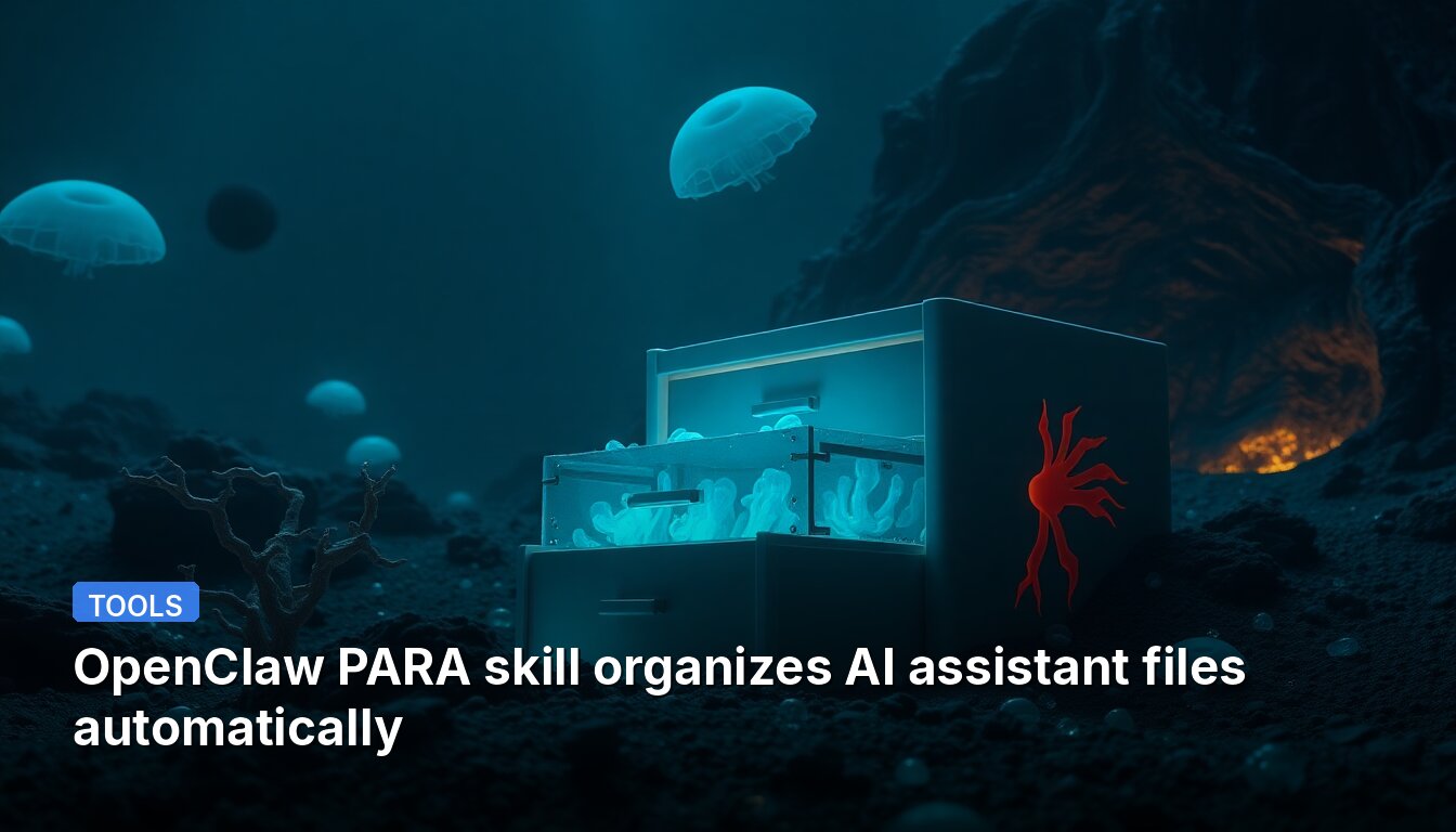 OpenClaw PARA skill organizes AI assistant files automatically