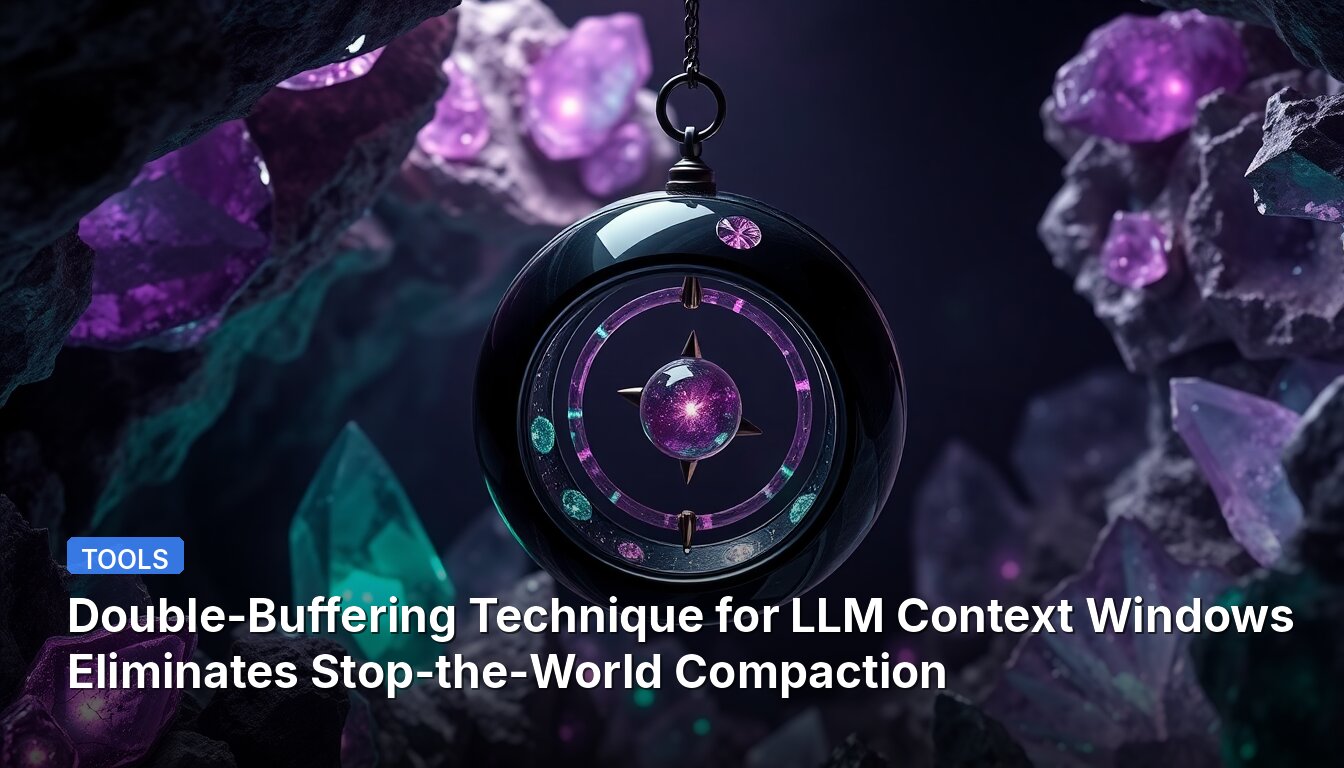 Double-Buffering Technique for LLM Context Windows Eliminates Stop-the-World Compaction