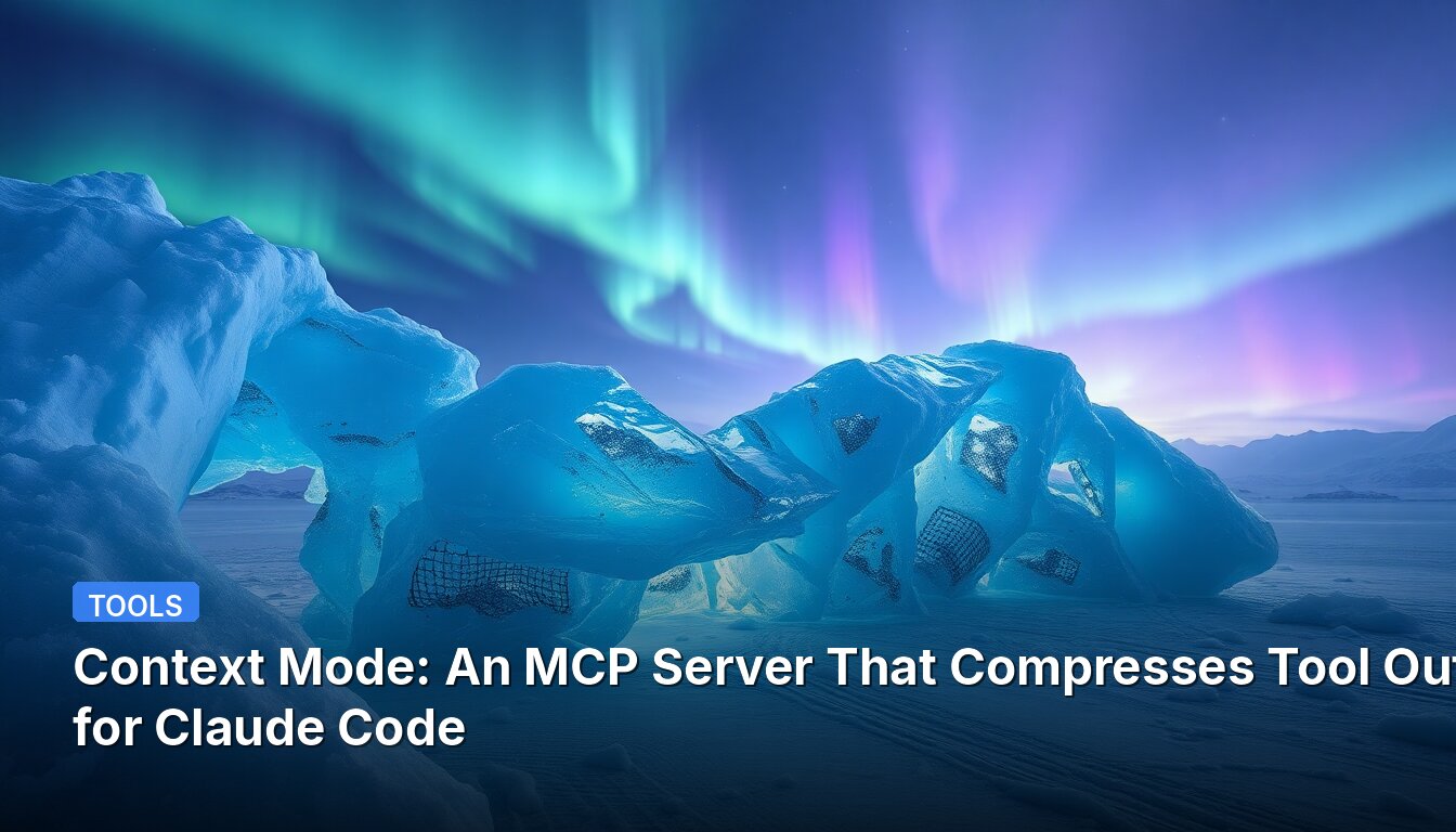 Context Mode: An MCP Server That Compresses Tool Outputs for Claude Code