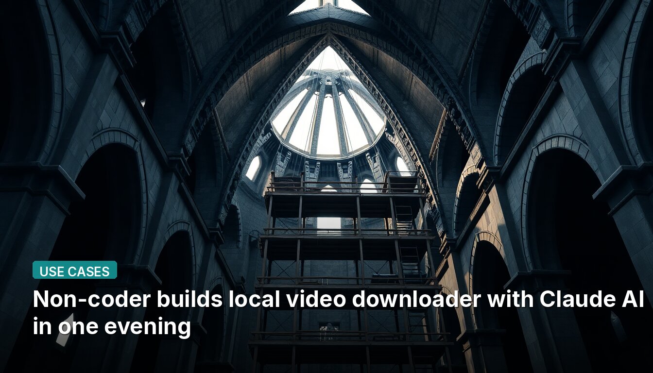 Non-coder builds local video downloader with Claude AI in one evening