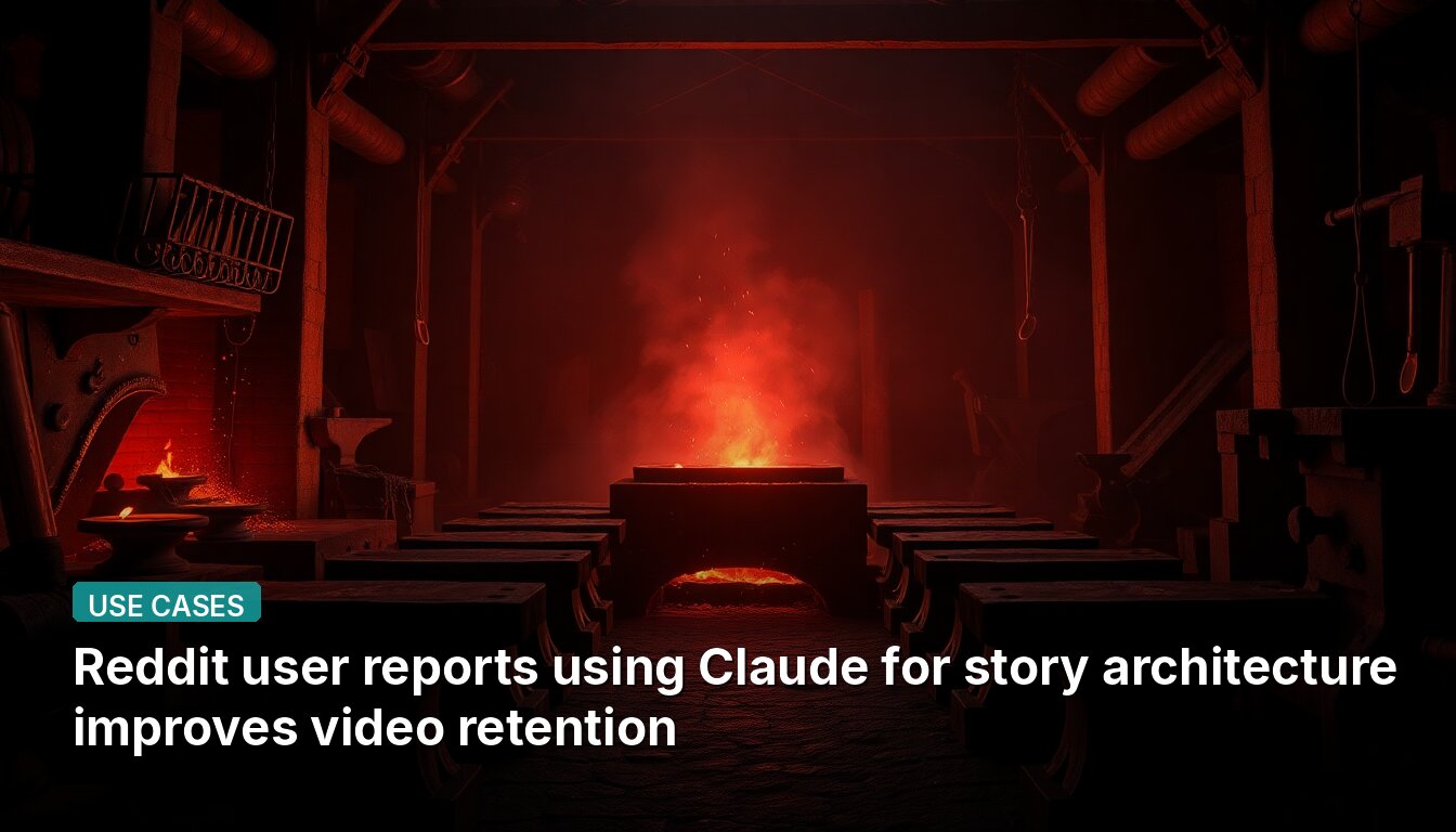 Reddit user reports using Claude for story architecture improves video retention