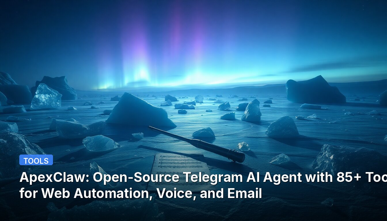 ApexClaw: Open-Source Telegram AI Agent with 85+ Tools for Web Automation, Voice, and Email