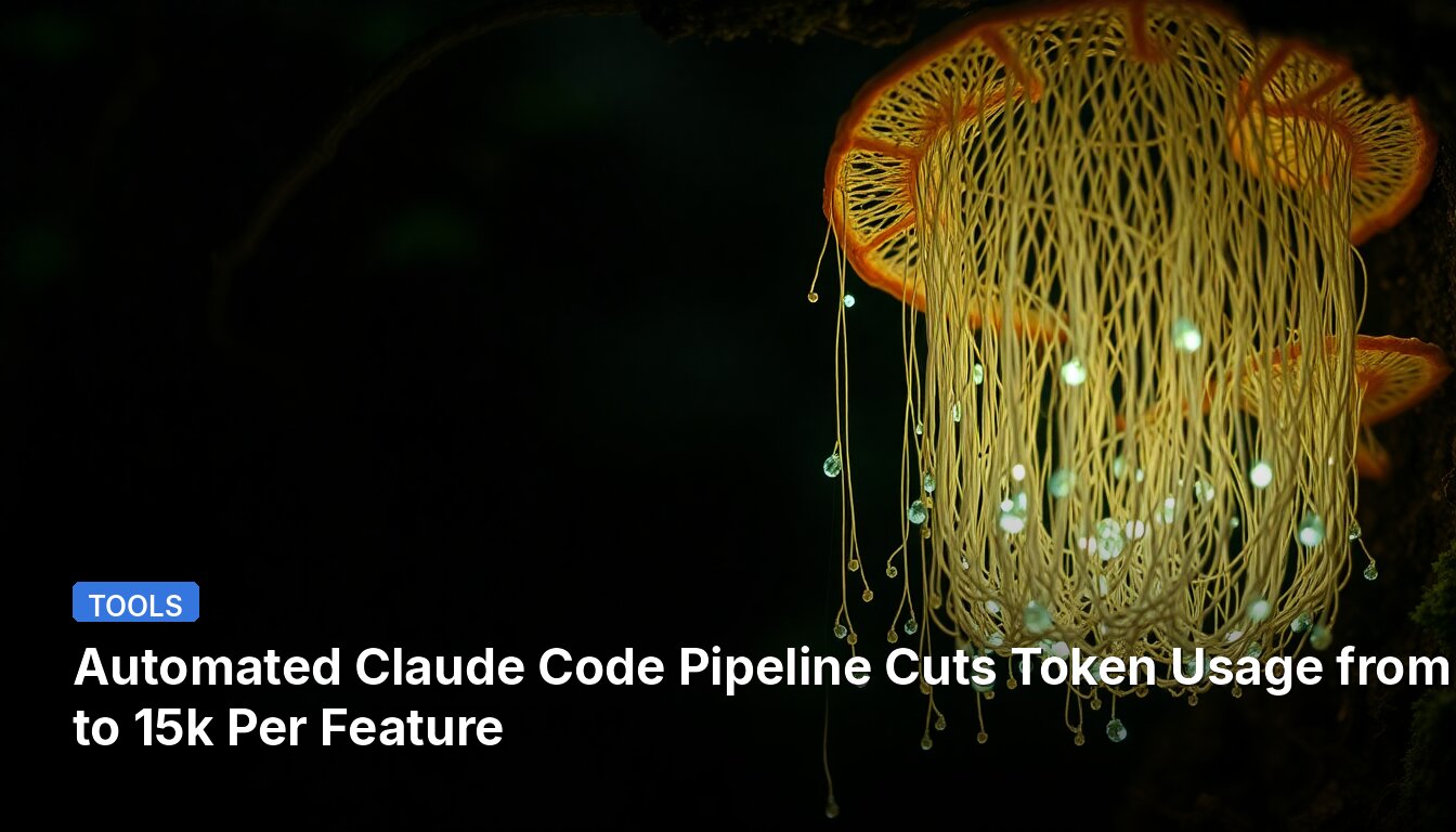Automated Claude Code Pipeline Cuts Token Usage from 78k to 15k Per Feature