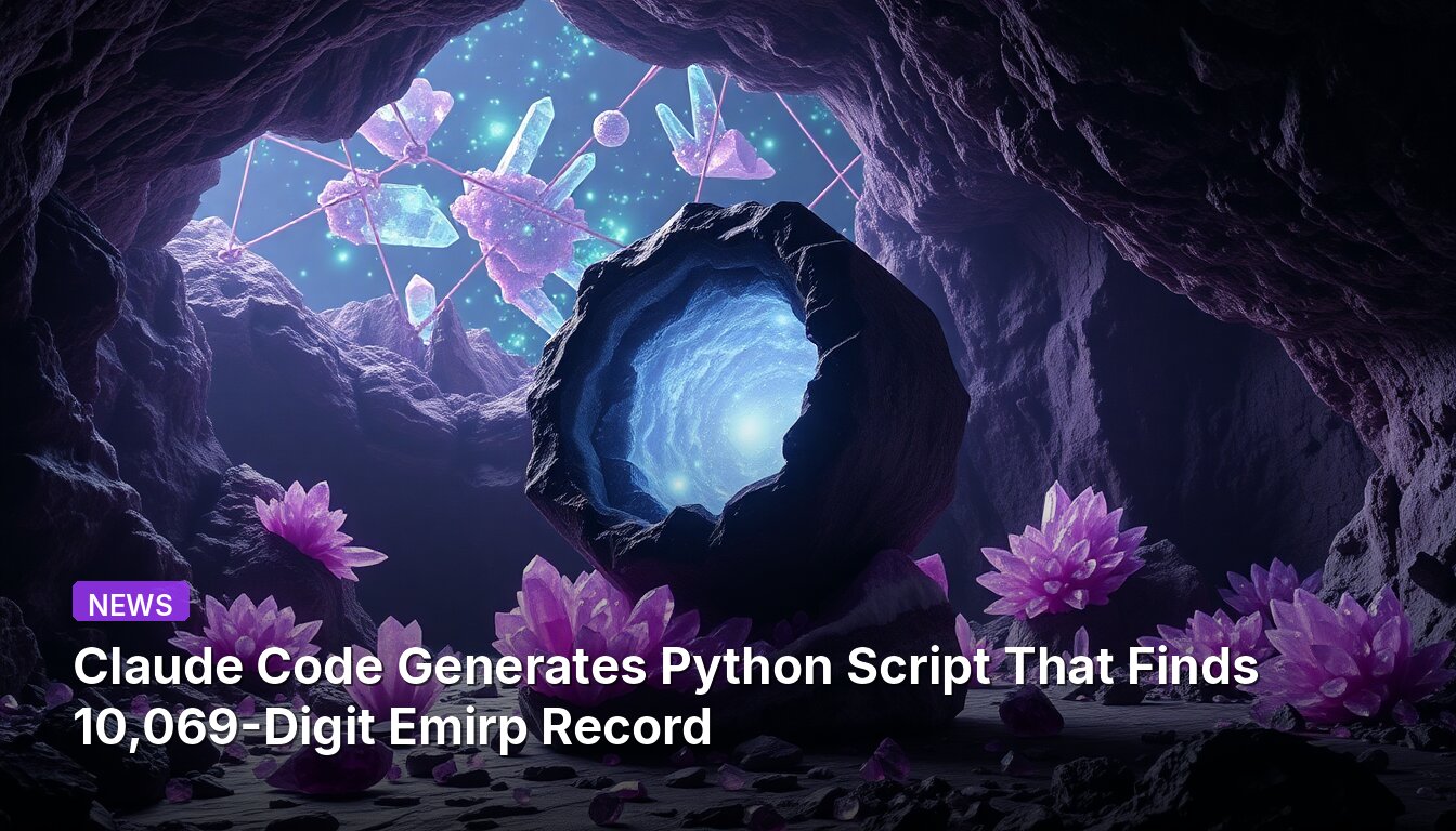Claude Code Generates Python Script That Finds 10,069-Digit Emirp Record