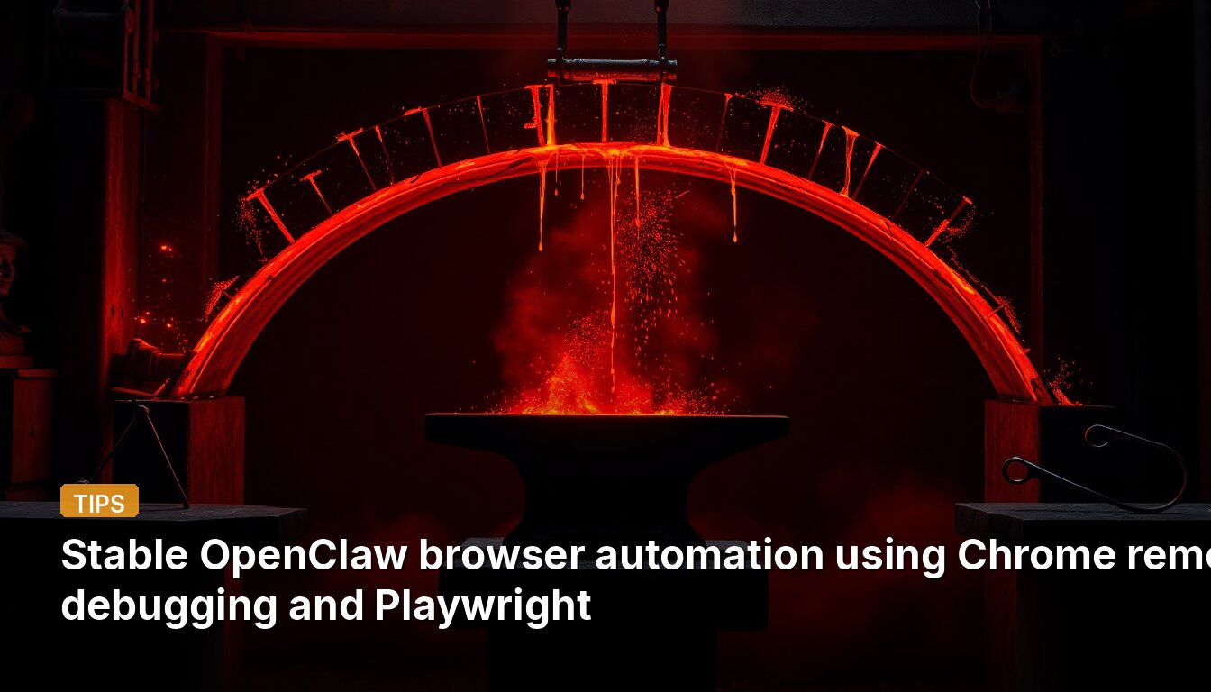 Stable OpenClaw browser automation using Chrome remote debugging and Playwright