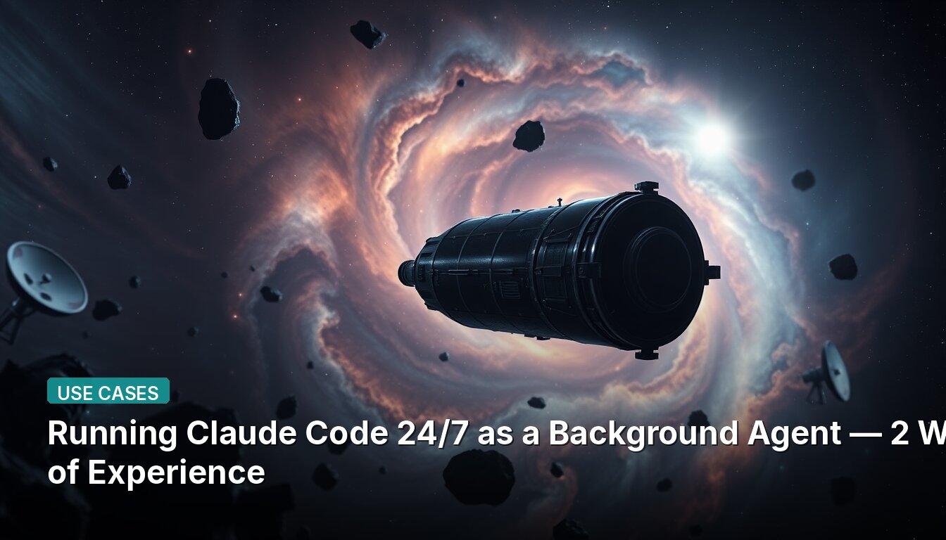 Running Claude Code 24/7 as a Background Agent — 2 Weeks of Experience