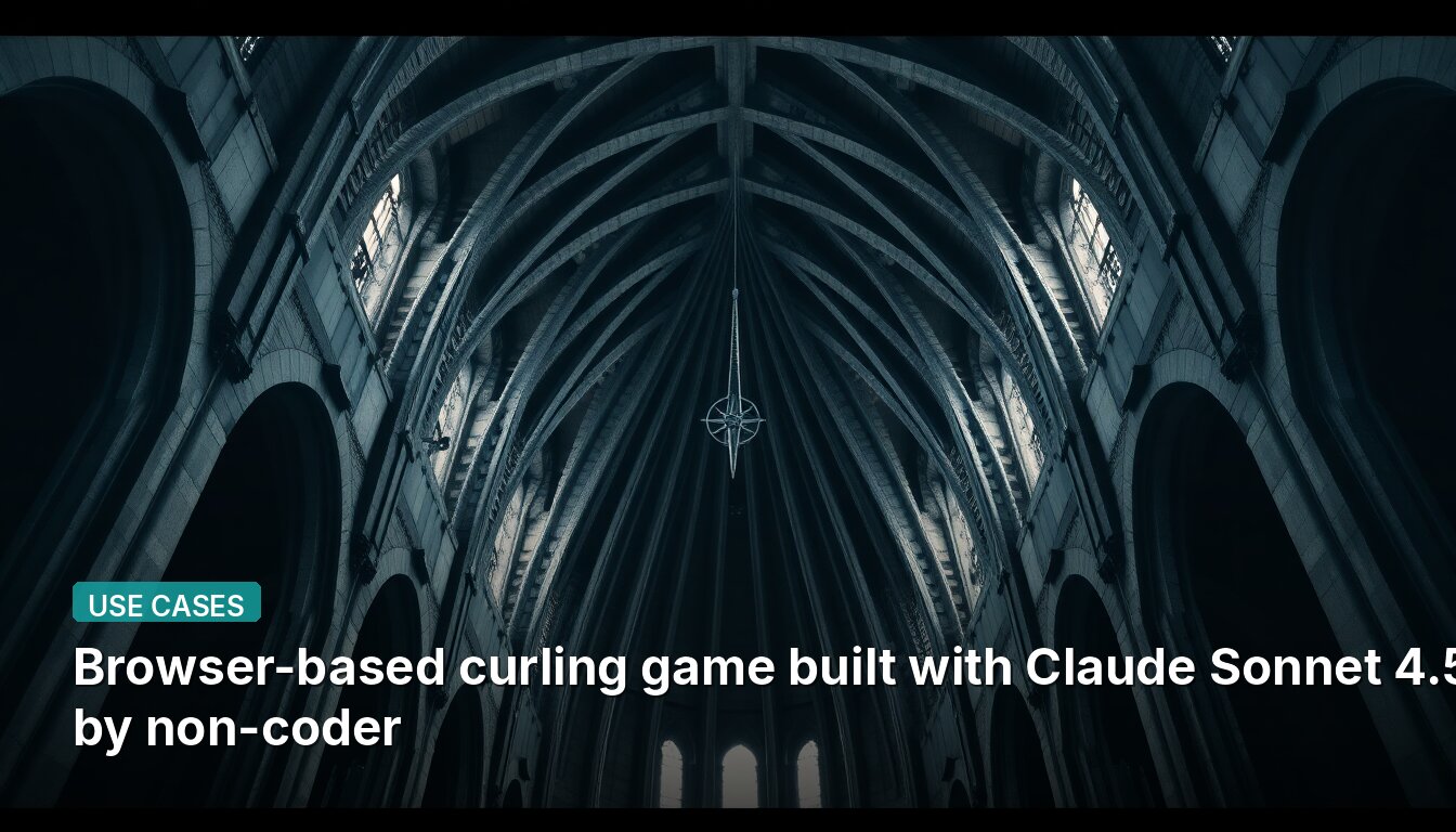 Browser-based curling game built with Claude Sonnet 4.5 by non-coder