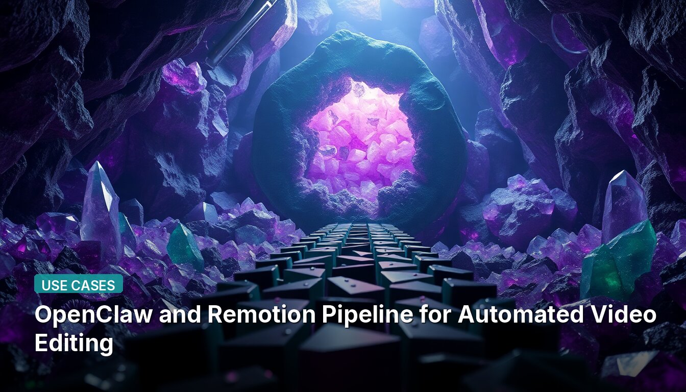 OpenClaw and Remotion Pipeline for Automated Video Editing