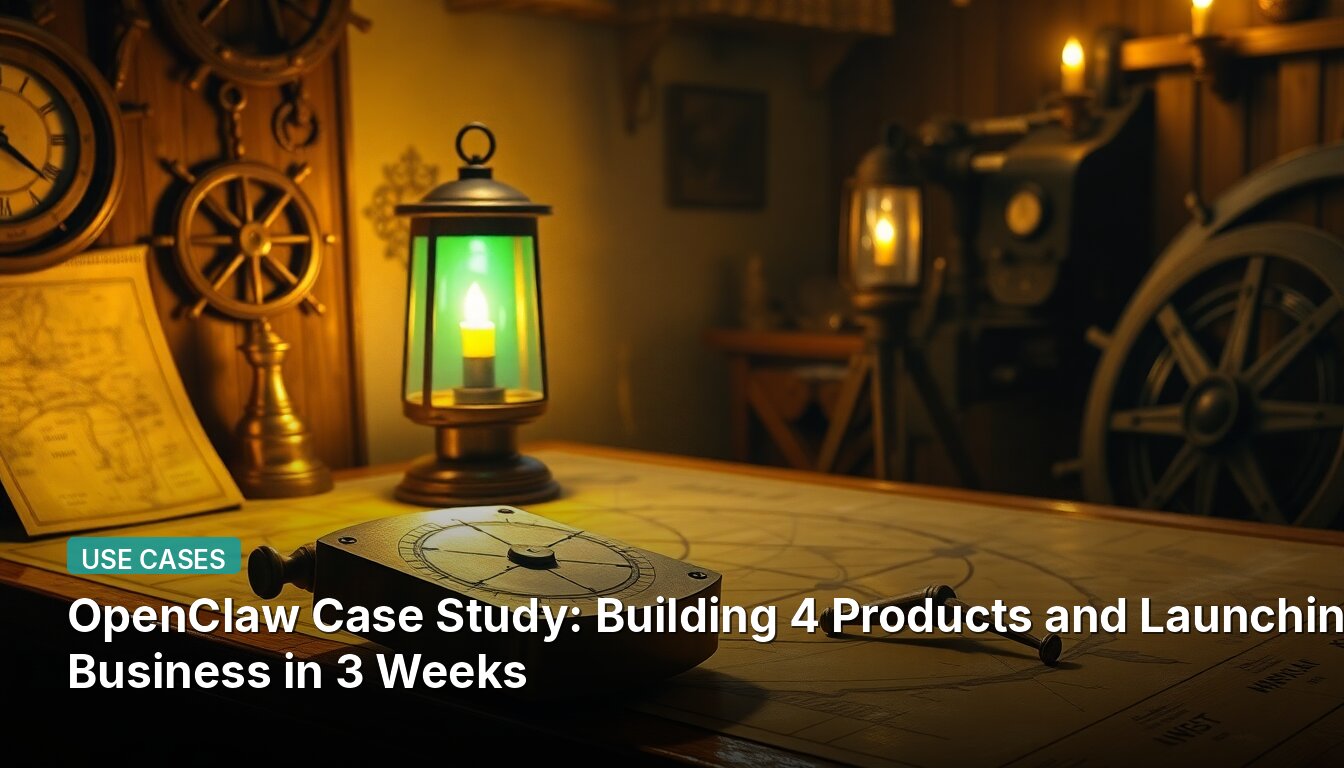 OpenClaw Case Study: Building 4 Products and Launching a Business in 3 Weeks