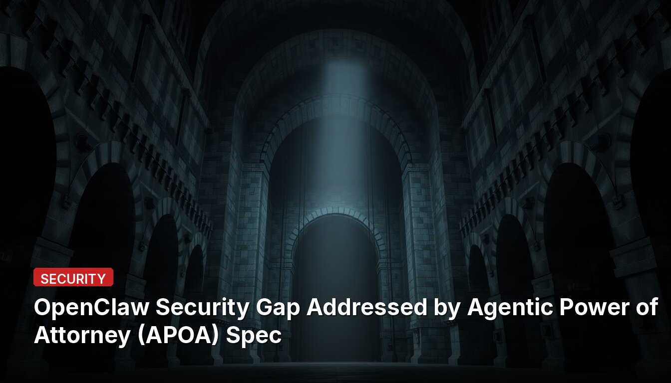 OpenClaw Security Gap Addressed by Agentic Power of Attorney (APOA) Spec