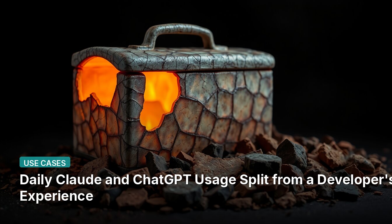 Daily Claude and ChatGPT Usage Split from a Developer's Experience