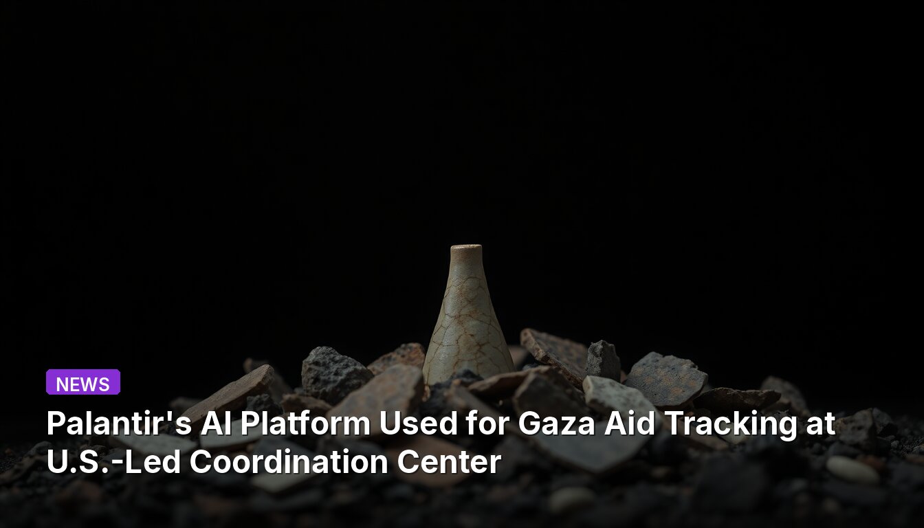 Palantir's AI Platform Used for Gaza Aid Tracking at U.S.-Led Coordination Center