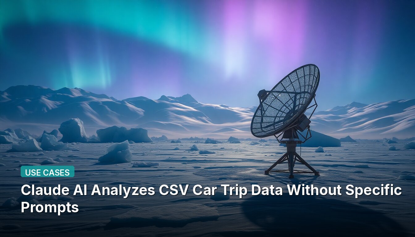Claude AI Analyzes CSV Car Trip Data Without Specific Prompts