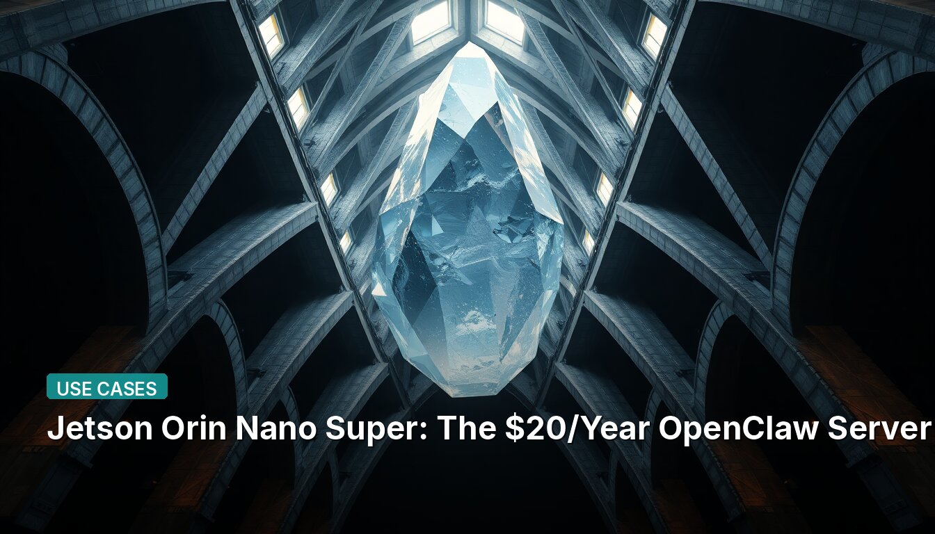 Jetson Orin Nano Super: The $20/Year OpenClaw Server